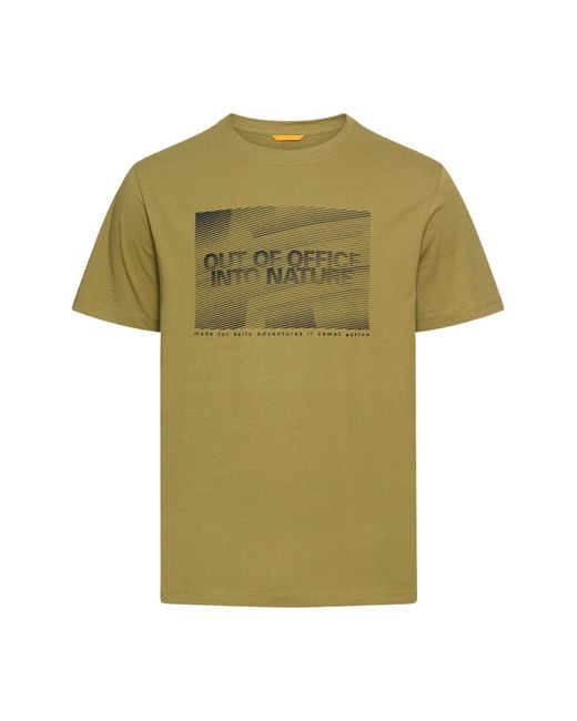 Camel Active T-Shirt in Green für Herren