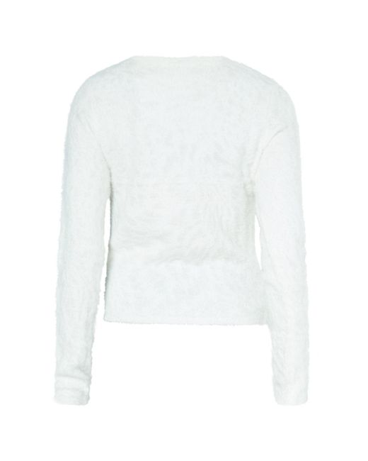 swirly White Pullover