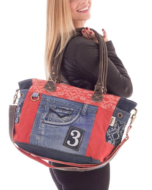 Sunsa Blue Handtasche