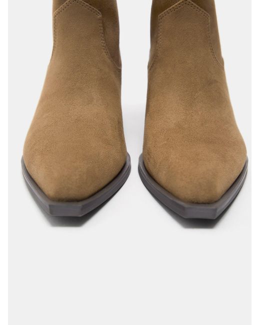 Pull&Bear Natural Cowboystiefel