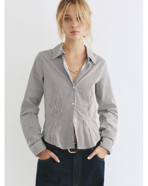 Pull&Bear Gray Bluse