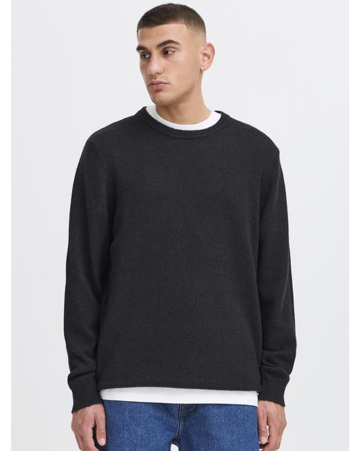 Solid Strickpullover Sdrick in Black für Herren