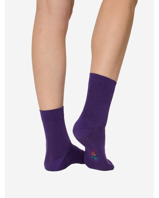 Nur die Purple Freizeitsocken Colour Socken Bunt