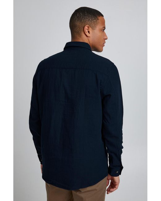Solid Hemd in Blue für Herren