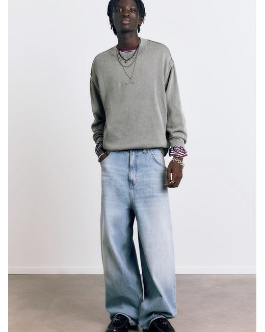 Pull&Bear Pullover Stwd in Gray für Herren