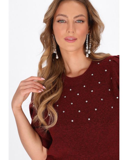 faina Red Pullover