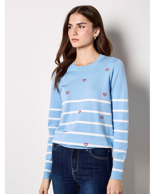 Apricot Blue Pullover