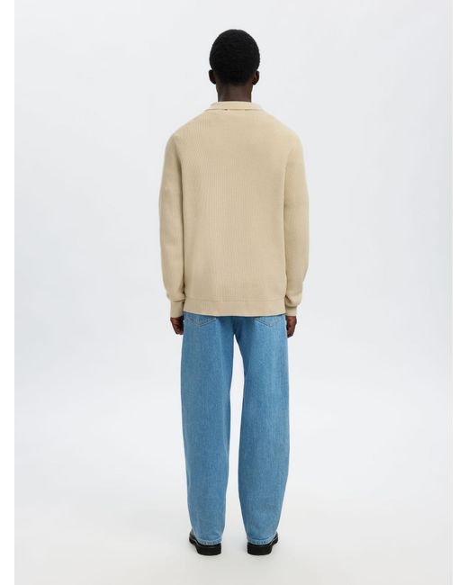 SELECTED Pullover in Natural für Herren
