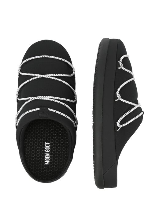 Moon Boot Pantolette in Black für Herren