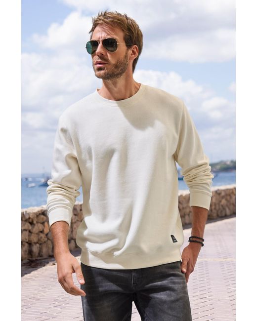 John Devin Pullover in White für Herren