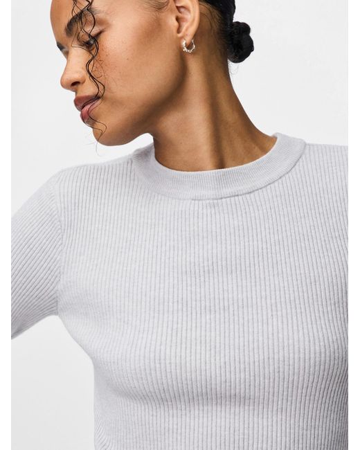 Pieces Gray Pullover