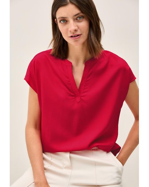 Cecil Red Bluse