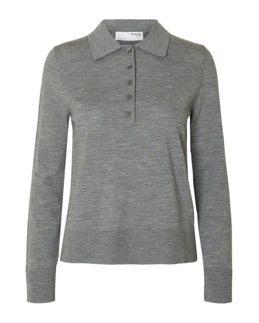 SELECTED Gray Pullover Slfthea
