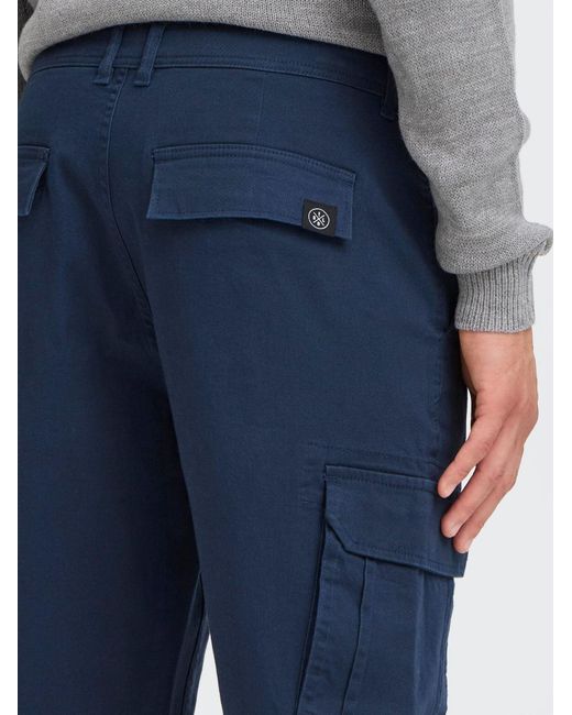 Solid Cargohose Sdchasey in Blue für Herren