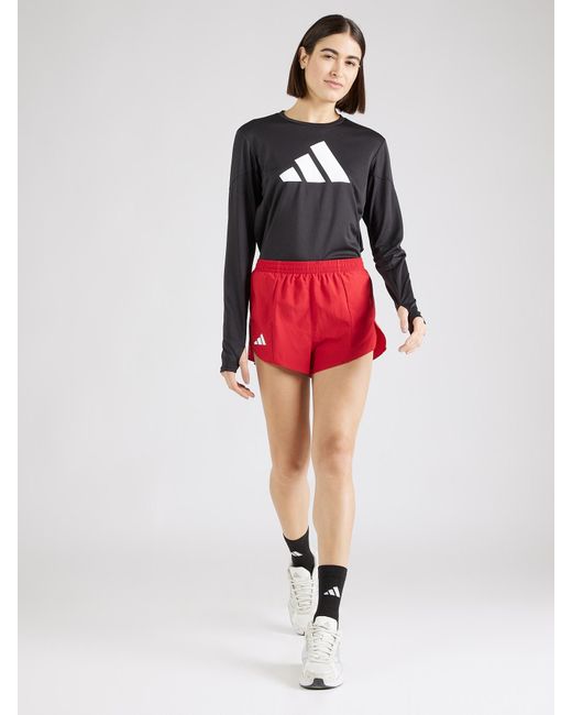 Adidas Originals Red Sportshorts Adizero Essentials