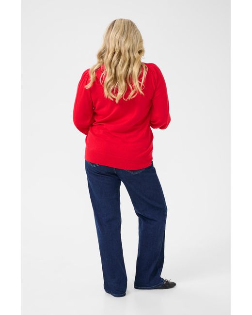 Kaffe Red Pullover Lizzy