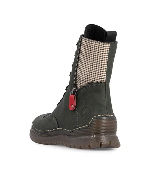 Rieker Black Schnürstiefelette