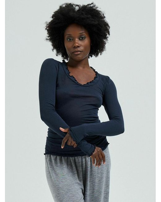 Seamless Basic Blue Shirt Romance