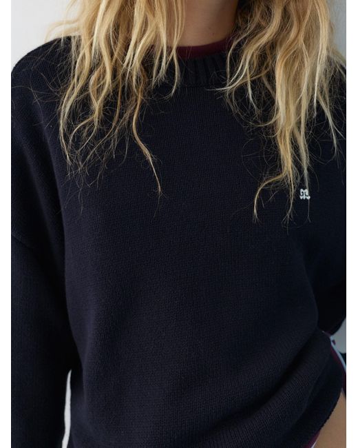 Pull&Bear Blue Pullover Pacific