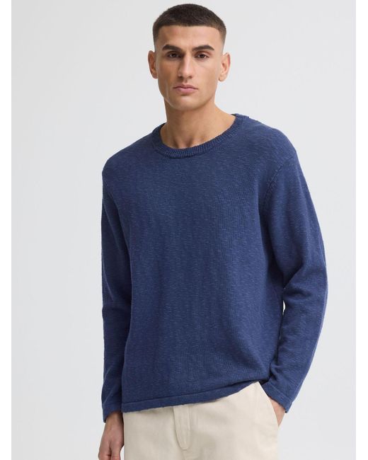 Solid Strickpullover Sdustin in Blue für Herren
