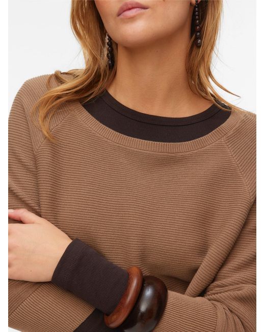 Vero Moda Brown Pullover Vmnew Nora