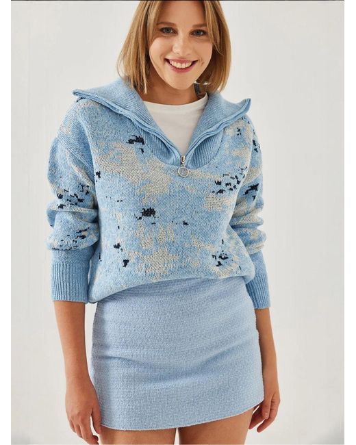 Bianco Lucci Blue Pullover