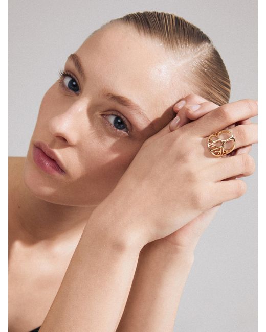 Pilgrim Metallic Ring Alia