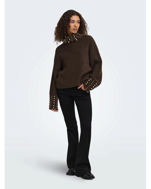 ONLY Brown Pullover Onlaya