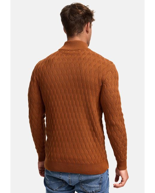 INDICODE Pullover Alpha in Orange für Herren