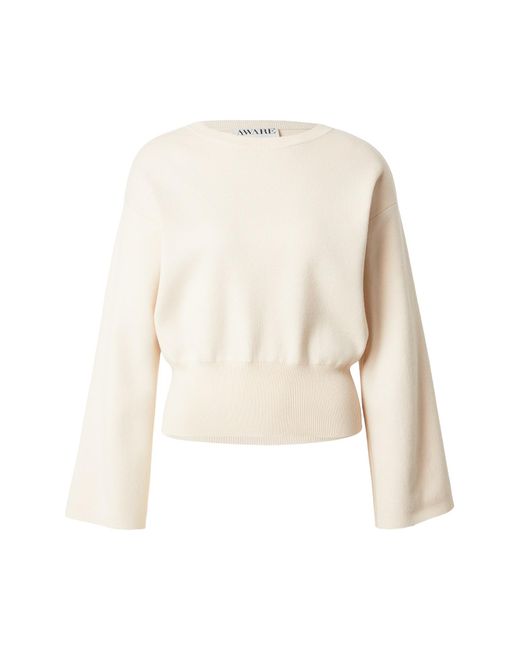 Aware White Pullover Awhanna
