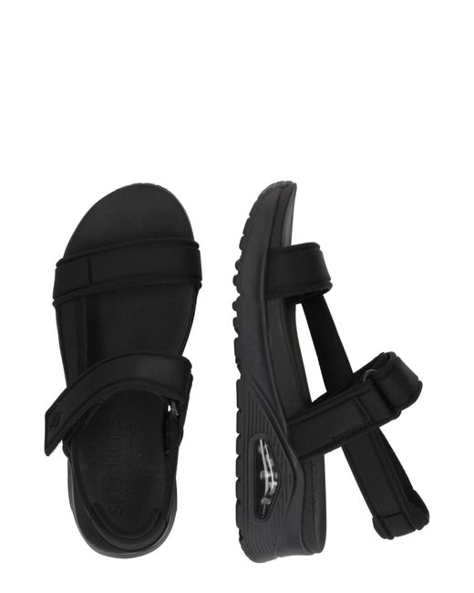 Skechers Black Sandale 'Uno'