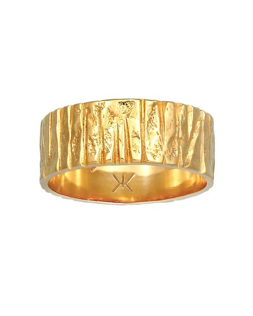 Kuzzoi Ring Bandring in Metallic für Herren