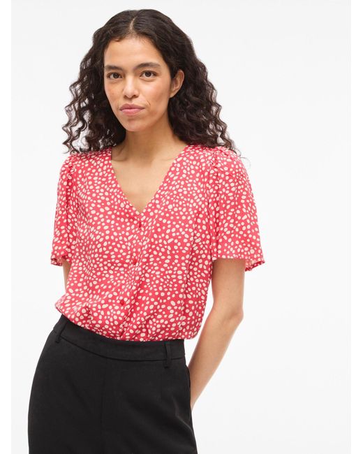 Vila Pink Bluse Vigrace
