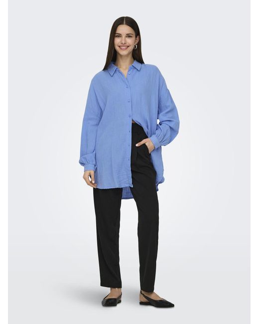 ONLY Blue Bluse Onlthyra