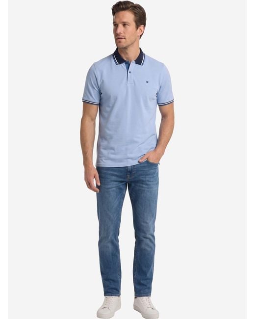 Redmond Shirt Basic in Blue für Herren