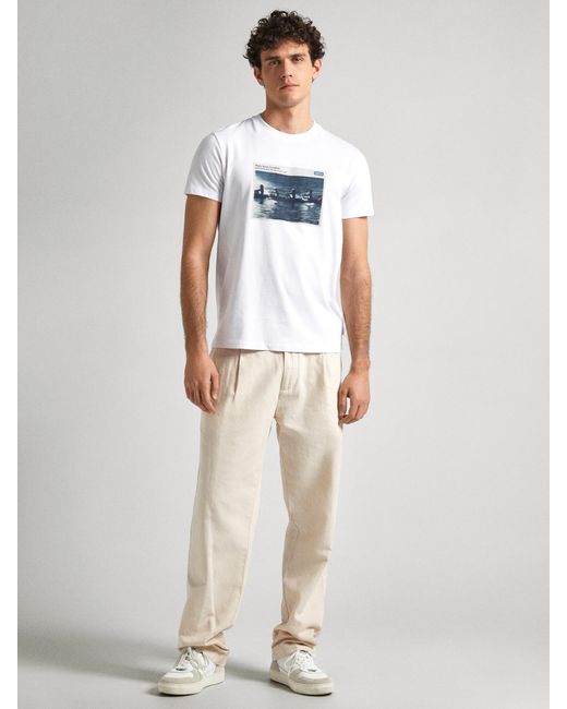 Pepe Jeans T-shirt 'ciel' in White für Herren