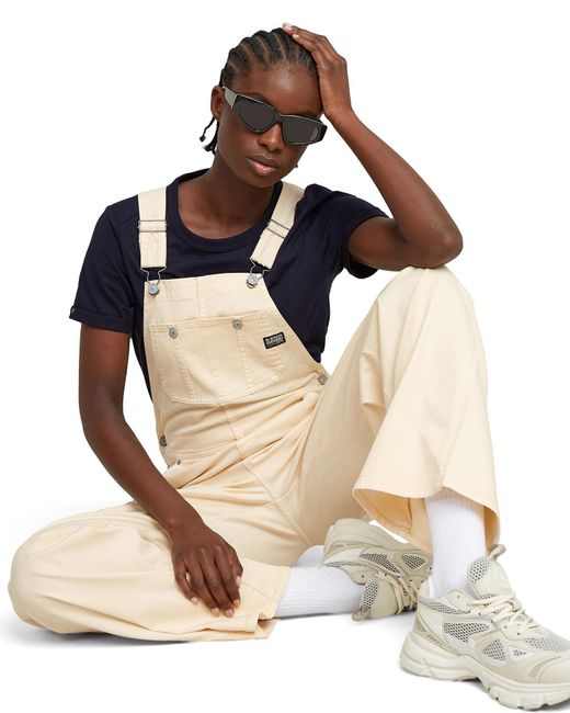 G-Star White Latzhose