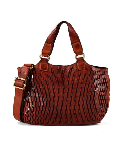 Campomaggi Red Shopper Cosima