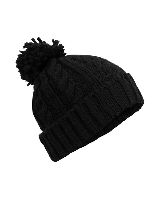Manufaktur13 Black Mütze Rough Knit