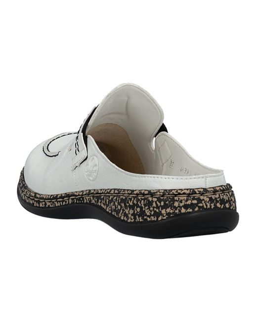 Rieker White Clogs Basic