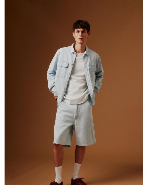 Solid Jeanshemd Sdrogue in White für Herren