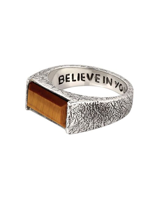Haze & Glory Ring in White für Herren