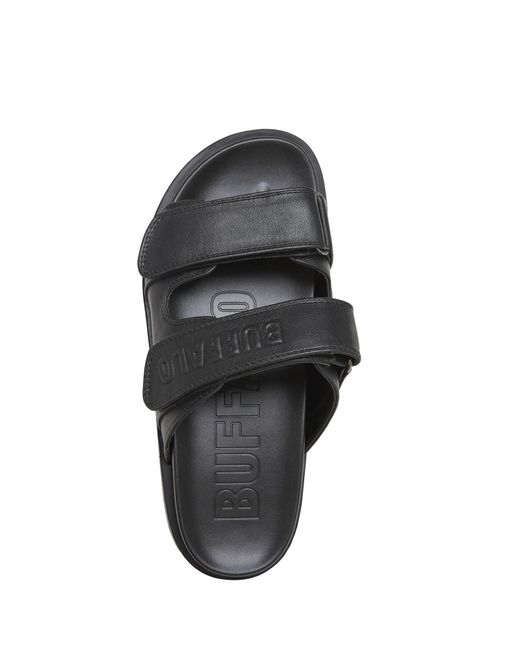 Buffalo Black Pantolette Raya