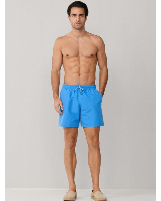 Hackett Badeshorts ICON SOLID in Blue für Herren