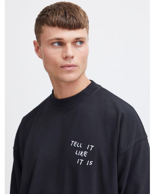 Solid Sweatshirt Ingvor in Blue für Herren
