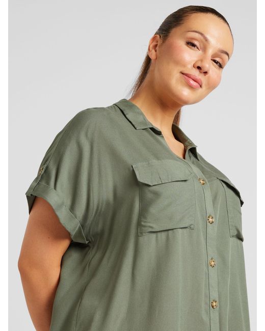 Vero Moda Green Bluse 'vmcbumpy'
