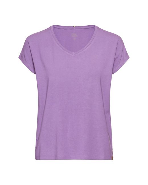 Camel Active Purple T-Shirt Aus Elastischer Viskose