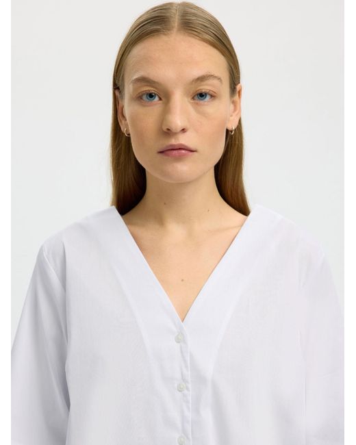 SELECTED White Bluse Slfbea