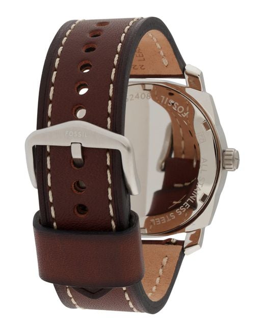 Fossil Uhr Mit Armband Machine in Gray für Herren