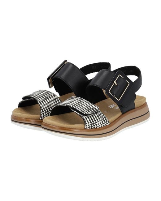 Remonte Black Sandale Basic
